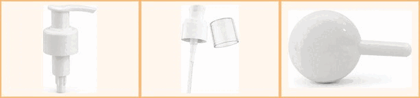 Lotion pumps, dispenser pumps and packaging components